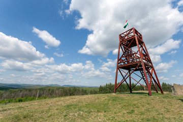 Lookout tower on the Nagyvolgy-teto mountain in the Bukk