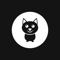 Puppy icon. Dog symbol. Vector element for your design