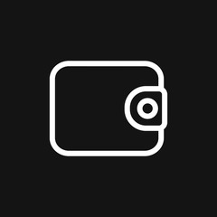 Purse vector icon. Wallet symbol for your web site design, logo, app, UI.