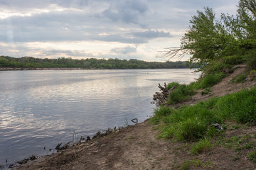 Vistula river bank