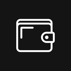 Purse vector icon. Wallet symbol for your web site design, logo, app, UI.