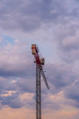 crane on the sky background