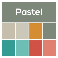 2020 Colors Palette. Pastel Background. Vector colored background. color swatches. 
