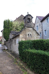 Fototapeta na wymiar streets and vineyards of Château-Chalon, Jura, Burgundy, France