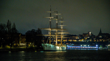 Fototapeta na wymiar Stockholm, Night life / Sweden 