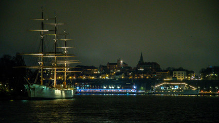 Fototapeta na wymiar Stockholm, Night life / Sweden 