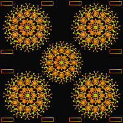 mandala with decorative ornament