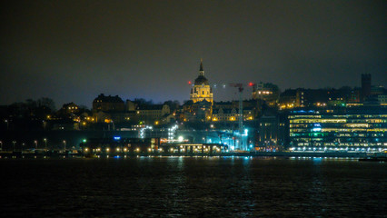 Fototapeta na wymiar Stockholm, Night life / Sweden 