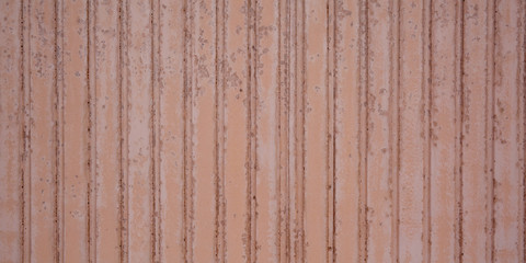 Light Pink red corrugated metal texture surface steel rusty wall metal vintage roller door background