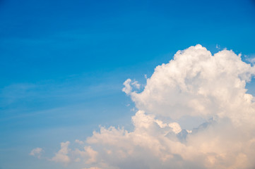 Blue sky with cloud.picture background website or art work design.