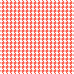 Textured red and white plaid. Vector background pattern for textile