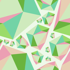 seamless geometric pattern in vintage pastel color shades