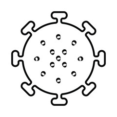 coronovirus icon. vector flat illustration
