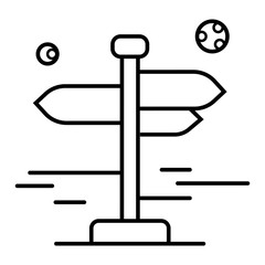 Signpost icon vector illustration photo