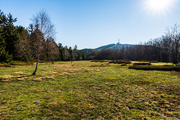 transmitter on Praděd mountain in Beskydy mountains, Czech