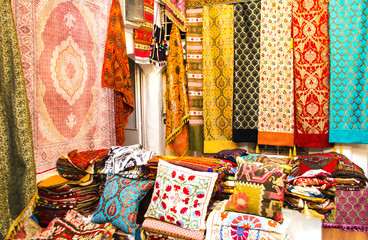 shops for tourists. Authentic goods for travelers. Souvenirs in Istanbul. Oriental flavor and...