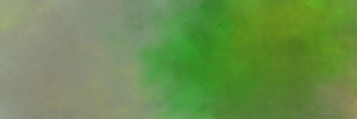 abstract painted art antique horizontal header with pastel brown, dark green and gray gray color