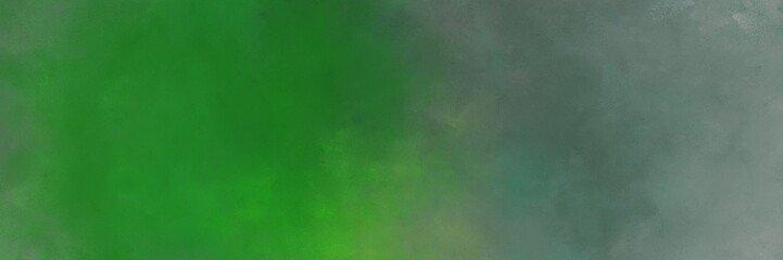 vintage painted art old horizontal header with forest green, gray gray and dim gray color