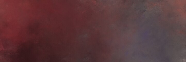 vintage painted art retro horizontal banner with old mauve, dim gray and dark moderate pink color
