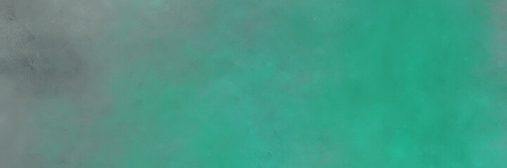 abstract painted art aged horizontal background header with blue chill, gray gray and dim gray color