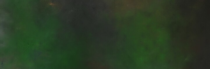 vintage painted art decorative horizontal background design with very dark blue, dark slate gray and very dark green color