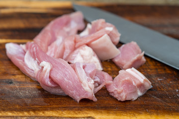 Pork – Meat Cutting and Processing prepare for Food.