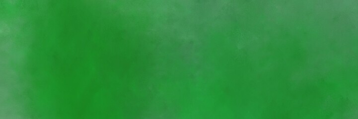 abstract painted art aged horizontal background with sea green, medium sea green and dark sea green color