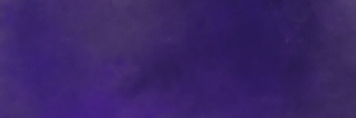 vintage painted art grunge horizontal background banner with very dark violet, dark slate blue and very dark blue color