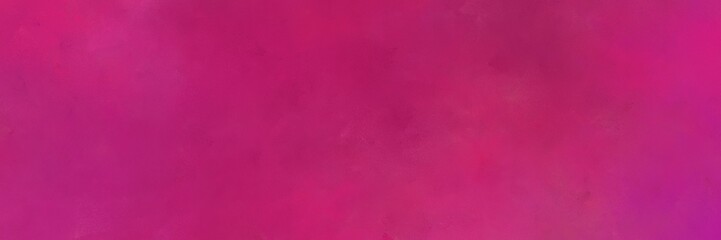 abstract painted art old horizontal background texture with medium violet red, moderate pink and dark moderate pink color
