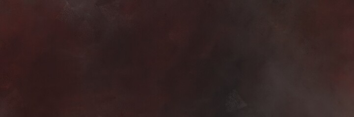 abstract painted art retro horizontal background header with very dark pink, old mauve and dark slate gray color