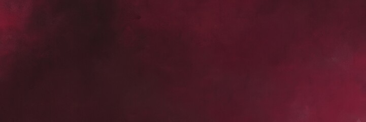 abstract painted art retro horizontal banner background  with very dark pink, old mauve and dark moderate pink color