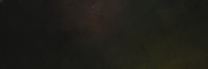 vintage painted art vintage horizontal banner background  with very dark green, silver and dim gray color