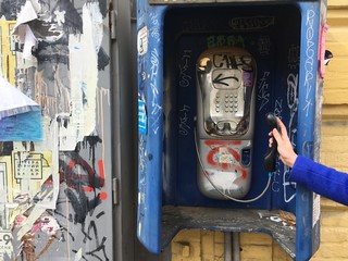 old telephone box