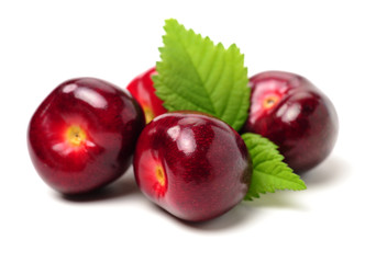 Cherry isolated on white background