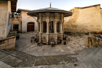 Obraz premium Habibi Neccar Mosque, the first mosque in Anatolia, the site of the event described in Surat Yasin in the Qur'an, the person described in H. Neccar and the Tomb of the 3 apostles of the Prophet Jesus
