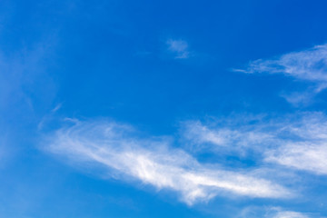 Fototapeta na wymiar Blue sky with white clouds background.