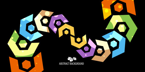Geometric colorful abstract background