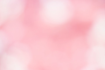 Blurry pink flowers as abstract bokeh background

