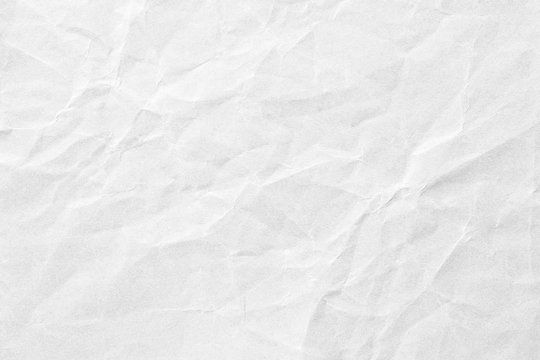 Crumpled white paper background texture