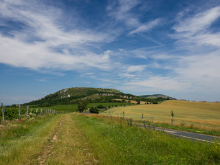 Fototapeta na wymiar Stolova mountain, Palava Protected Landscape Area, Czech republic, Pavlov Hills