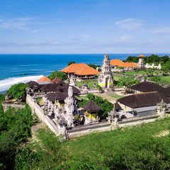 Obraz premium Aerial view of Balinese temple, Bali, Indonesia