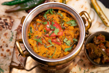 indian soup dishes on the table