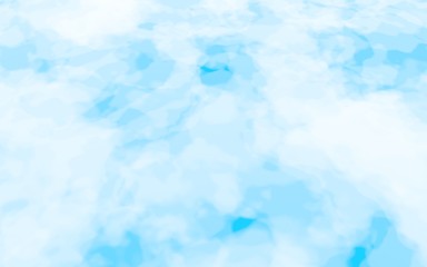 The bright sky in the morning. Blue sky background with white clouds. Cumulus white clouds in the clear blue sky. 3D illustration