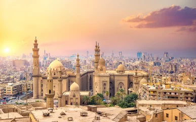Foto op Canvas Dusk over Cairo © zevana