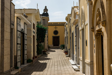 Balestrate, Sicily, Italy - 09/18/2018:
Interesting photo presenting Italian, Christian cemetery,...