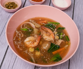Thai food mixed dishes 