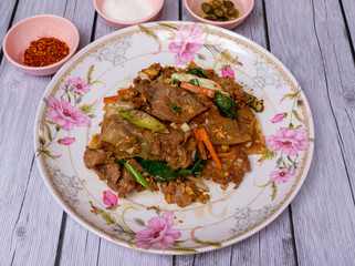 Thai food mixed dishes 