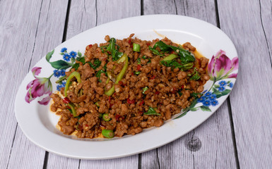 Thai food mixed dishes 