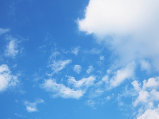Blue sky and white cloud