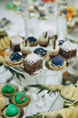 Buffet table at the wedding, sweet 